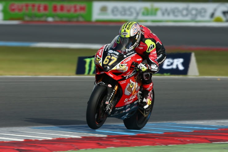 Shakey under the race lap record at Assen